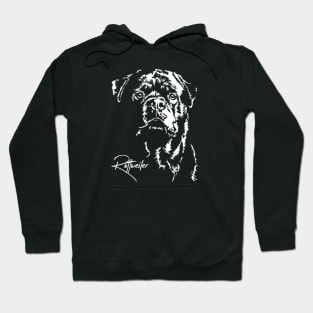 Proud Rottweiler dog portrait Hoodie